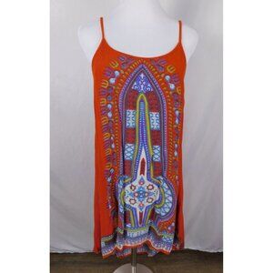 World Market S/M Sleeveless Boho Tribal Dress